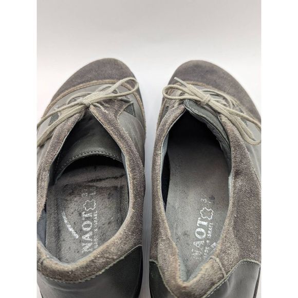 NAOT HARORE Shoes size 37 6.5 Grey Shimmer Leather - Picture 3 of 9